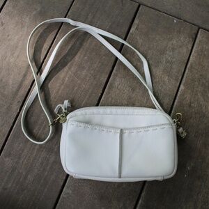 The Sak Cora Leather Crossbody One Size, Stone - Travel, Concert, Sports Events